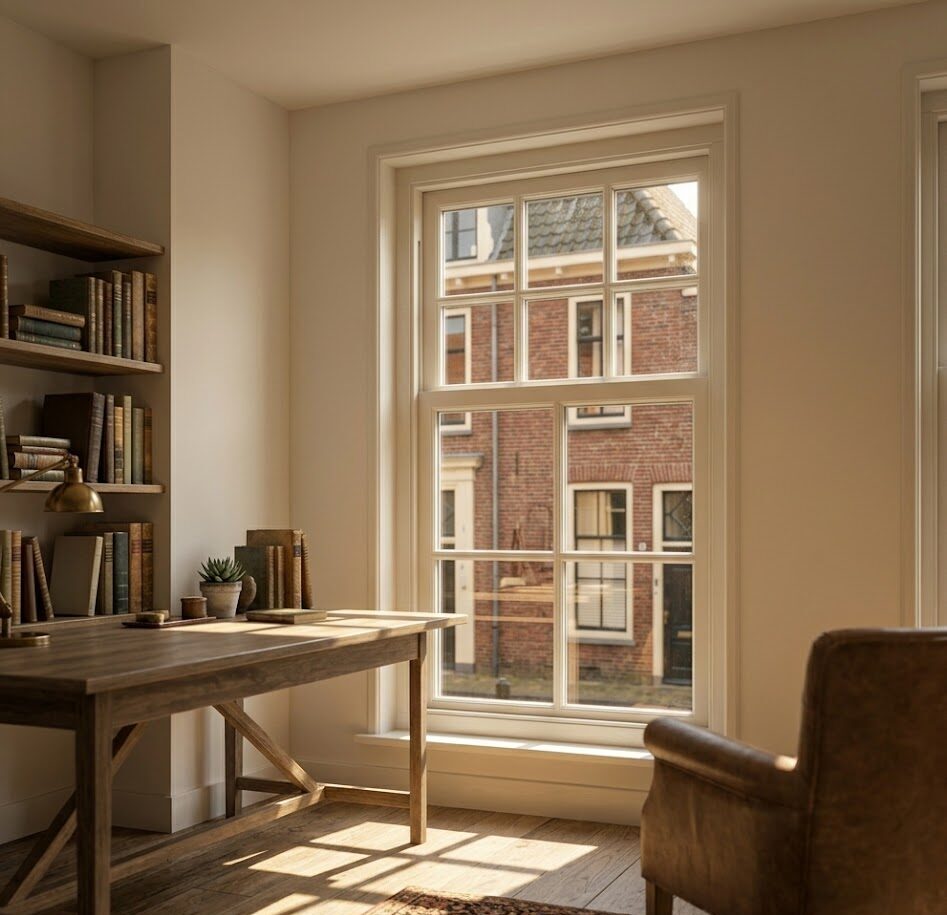 Isolatieglas laten zetten Isolatieglas laten zetten in een jaren 30 huis in Bussum.